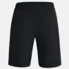 Under Armour Kids' Woven Graphic Shorts Black / Orange Blast -Outdoor Clothing Store ps1370178 007 hf