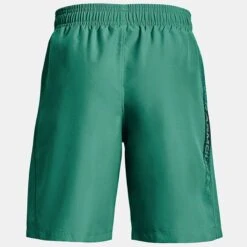 Under Armour Kids' Woven Graphic Shorts Birdie Green / Black -Outdoor Clothing Store ps1370178 508 hb