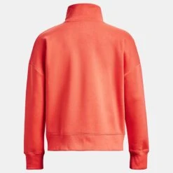 Under Armour Women's UA Rival Fleece Half Zip After Burn / White -Outdoor Clothing Store ps1373030 877 hb
