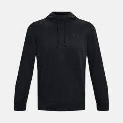 Under Armour Men's Armour Fleece® Hoodie Black -Outdoor Clothing Store ps1373353 001 hf