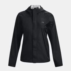 Under Armour Women's UA Stormproof Cloudstrike 2.0 Jacket Black / Pitch Grey -Outdoor Clothing Store ps1374645 001 hf