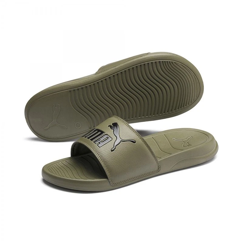 Puma Men's Popcat 20 Sliders Olive / Black 4 Puma Men's Popcat 20 Sliders Olive / Black - Image 2