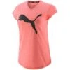 Puma Women's Favourite Heather Cat Training T-Shirt Georgia Peach Heather