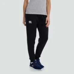 Canterbury Women's Tapered Cuffed Fleece Bottoms Black 10 Canterbury Women's Tapered Cuffed Fleece Bottoms Black -Outdoor Clothing Store q a005159989 d