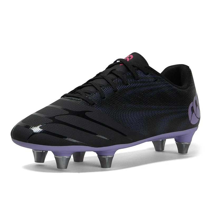 Canterbury Phoenix Genesis Team SG 6 Stud Kids' Boots Black / Verbena 7 Canterbury Phoenix Genesis Team SG 6 Stud Kids' Boots Black / Verbena - Image 5