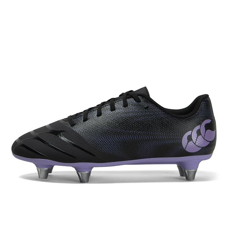 Canterbury Phoenix Genesis Team SG 6 Stud Kids' Boots Black / Verbena 4 Canterbury Phoenix Genesis Team SG 6 Stud Kids' Boots Black / Verbena - Image 2