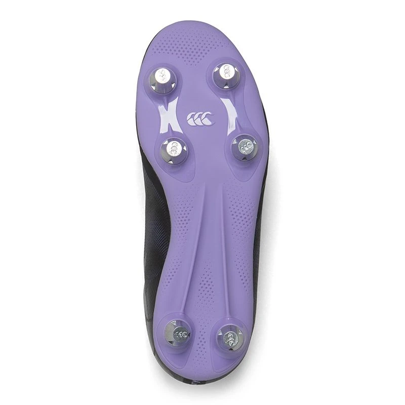 Canterbury Phoenix Genesis Team SG 6 Stud Kids' Boots Black / Verbena 6 Canterbury Phoenix Genesis Team SG 6 Stud Kids' Boots Black / Verbena - Image 4