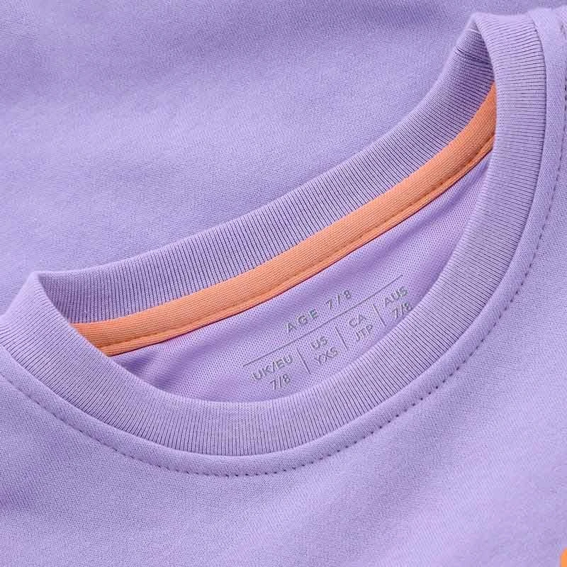 Kids' Rosie Crew Neck Sweatshirt Purple / Orange / White 7 Kids' Rosie Crew Neck Sweatshirt Purple / Orange / White - Image 5