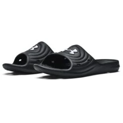 Under Armour Men's Locker IV Slides Black / White -Outdoor Clothing Store s7.3023758 001 pair