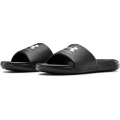 Under Armour Men's Ansa Fixed Slides Black / White -Outdoor Clothing Store s7.3023761 004 pair