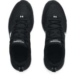 Under Armour Men's Charged Assert 9 Running Shoes Black / White -Outdoor Clothing Store s7.3024590 001 toe