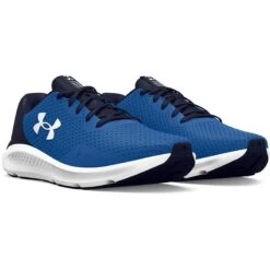 Under Armour Men's Charged Pursuit 3 Running Shoes Victory Blue / Midnight Navy / White 9 Under Armour Men's Charged Pursuit 3 Running Shoes Victory Blue / Midnight Navy / White -Outdoor Clothing Store s7.3024878 402 pair 1