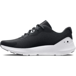 Under Armour Men's Surge 3 Running Shoes Black / White -Outdoor Clothing Store s7.3024883 001 a