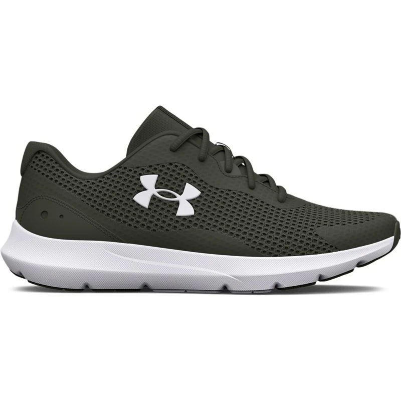 Under Armour Men's Surge 3 Running Shoes Baroque Green / White 3 Under Armour Men's Surge 3 Running Shoes Baroque Green / White
