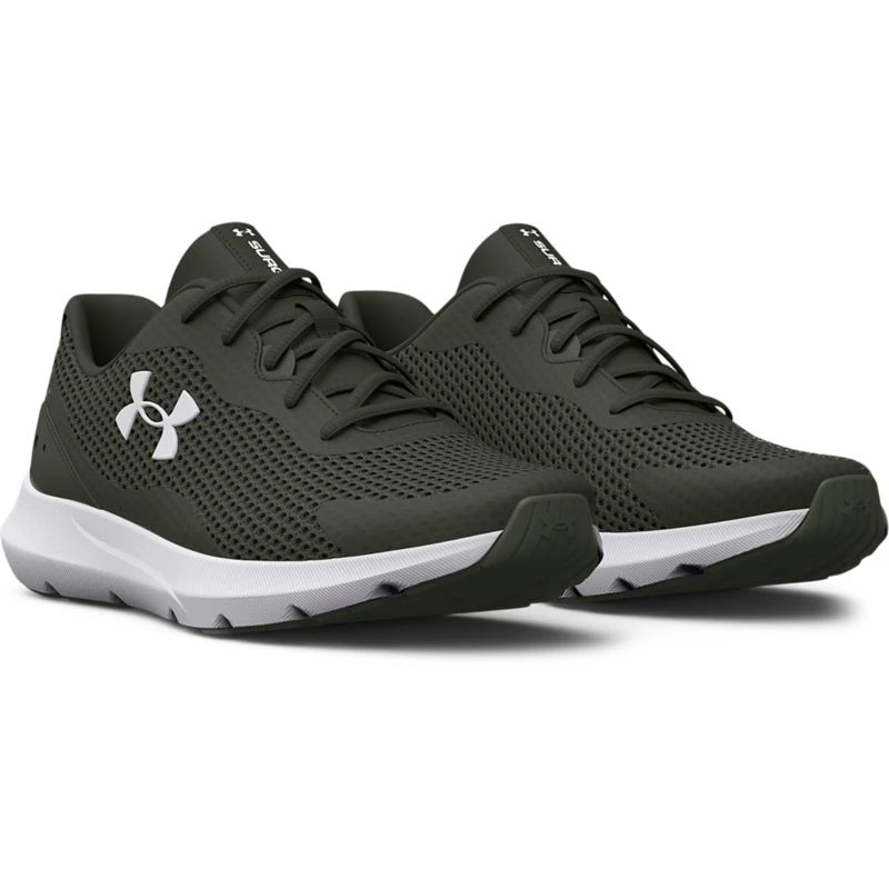 Under Armour Men's Surge 3 Running Shoes Baroque Green / White 5 Under Armour Men's Surge 3 Running Shoes Baroque Green / White - Image 3