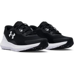 Under Armour Women's Surge 3 Running Shoes Black / White -Outdoor Clothing Store s7.3024894 001 pair
