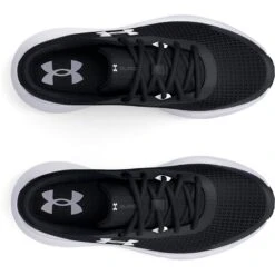 Under Armour Women's Surge 3 Running Shoes Black / White -Outdoor Clothing Store s7.3024894 001 toe