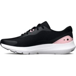 Under Armour Women's Surge 3 Running Shoes Black / Prime Pink -Outdoor Clothing Store s7.3024894 007 a