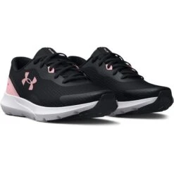 Under Armour Women's Surge 3 Running Shoes Black / Prime Pink -Outdoor Clothing Store s7.3024894 007 pair