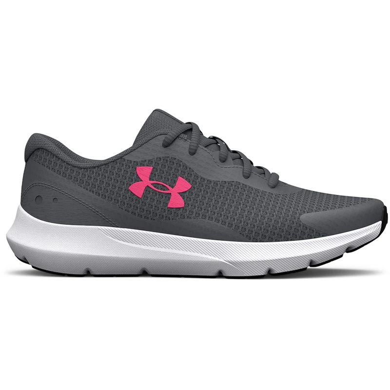 Under Armour Women's Surge 3 Running Shoes Pitch Grey / White / Cerise 3 Under Armour Women's Surge 3 Running Shoes Pitch Grey / White / Cerise