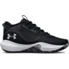 Under Armour Men's Lockdown 6 Basketball Shoes Black / White -Outdoor Clothing Store s7.3025616 001 default