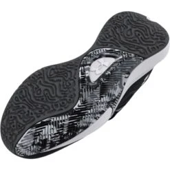 Under Armour Men's Lockdown 6 Basketball Shoes Black / White -Outdoor Clothing Store s7.3025616 001 sole