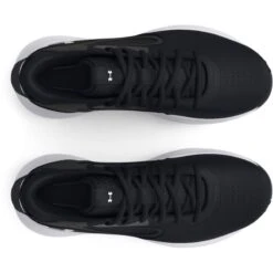 Under Armour Men's Lockdown 6 Basketball Shoes Black / White -Outdoor Clothing Store s7.3025616 001 toe