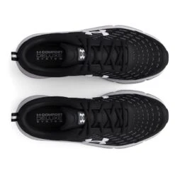 Under Armour Men's Charged Assert 10 Running Shoes Black / White -Outdoor Clothing Store s7.3026175 001 toe