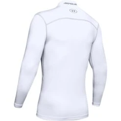 Under Armour Men's UA ColdGear® Armour Compression Mock Baselayer White / Steel -Outdoor Clothing Store s7.ps1265648 100 hb