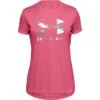 Under Armour Kids' Tech Big Logo T-Shirt Pink Lemonade / White -Outdoor Clothing Store s7.ps1351636 668 hf