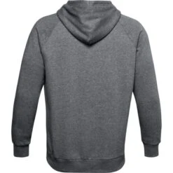 Under Armour Men's UA Rival Fleece Hoodie Pitch Grey Light Heather / Onyx White -Outdoor Clothing Store s7.ps1357092 012 hb