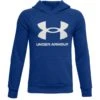 Under Armour Kids' UA Rival Fleece Big Logo Hoodie Royal / Onyx White -Outdoor Clothing Store s7.ps1357585 400 hf