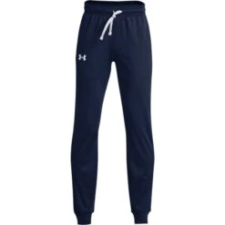 Under Armour Kids' Brawler 2.0 Tapered Joggers Academy / White