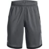 Under Armour Kids' UA Stunt 3.0 Shorts Pitch Grey / Black / Mod Grey -Outdoor Clothing Store s7.ps1361802 012 hf