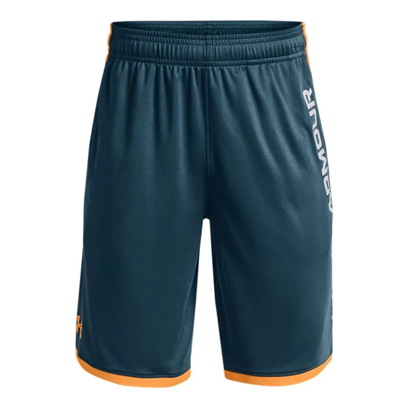 Under Armour Kids' UA Stunt 3.0 Shorts Blue Note / Omega Orange 3 Under Armour Kids' UA Stunt 3.0 Shorts Blue Note / Omega Orange