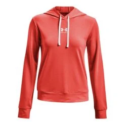 Under Armour Women's Rival Terry Hoodie Vermillion / White 12 Under Armour Women's Rival Terry Hoodie Vermillion / White -Outdoor Clothing Store s7.ps1369855 872 hf