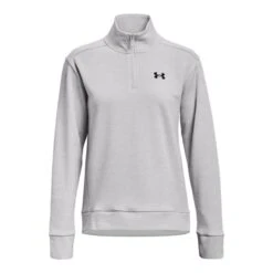 Under Armour Women's Quarter Zip Top Halo Gray Light Heather / Black -Outdoor Clothing Store s7.ps1373058 014 hf