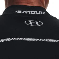 Under Armour Men's UA ColdGear® Armour Compression Mock Baselayer Black / Steel 11 Under Armour Men's UA ColdGear® Armour Compression Mock Baselayer Black / Steel -Outdoor Clothing Store s7.v5 1265648 001 collar