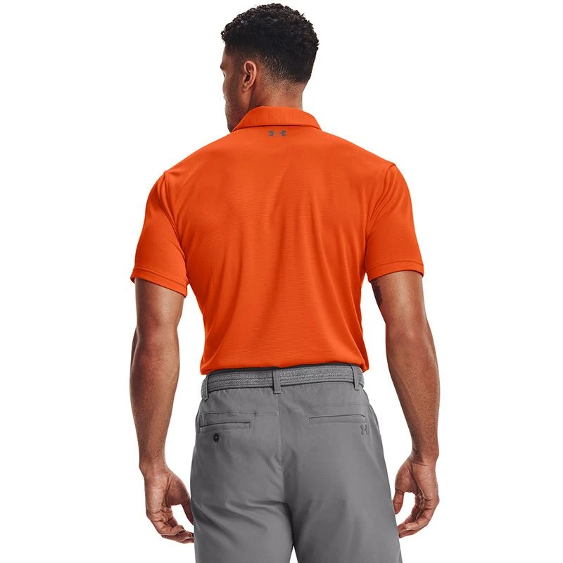 Under Armour Men's Tech Polo Team Orange / Graphite 4 Under Armour Men's Tech Polo Team Orange / Graphite - Image 2