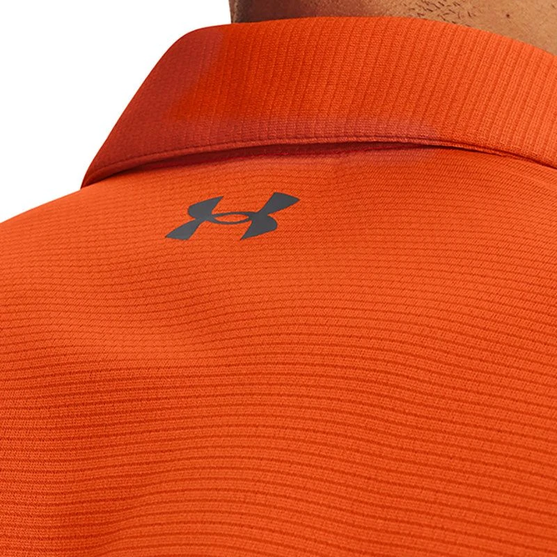 Under Armour Men's Tech Polo Team Orange / Graphite 5 Under Armour Men's Tech Polo Team Orange / Graphite - Image 3