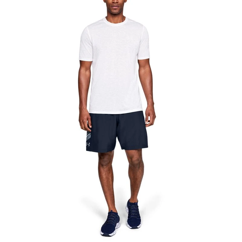 Under Armour Men's Woven Graphic Short Academy / Steel 3 Under Armour Men's Woven Graphic Short Academy / Steel
