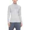Under Armour Women's UA Tech™ Half Zip Twist Halo Grey / Metallic Silver -Outdoor Clothing Store s7.v5 1320128 014 fc main