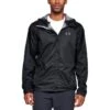 Under Armour Men's UA Forefront Rain Jacket Black / Steel -Outdoor Clothing Store s7.v5 1321439 001 fc main