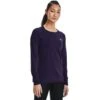 Under Armour Women's HeatGear® Armour Long Sleeve Top Purple Switch / Metallic Silver -Outdoor Clothing Store s7.v5 1328966 570 fc