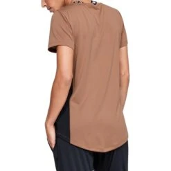 Under Armour Women's Tech Colour Block Short Sleeve T-Shirt Brown 9 Under Armour Women's Tech Colour Block Short Sleeve T-Shirt Brown -Outdoor Clothing Store s7.v5 1351087 270 bc