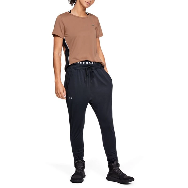 Under Armour Women's Tech Colour Block Short Sleeve T-Shirt Brown 3 Under Armour Women's Tech Colour Block Short Sleeve T-Shirt Brown