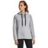 Under Armour Women's UA Rival Fleece HB Hoodie Steel Medium Heather / Black