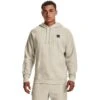 Under Armour Men's Rival Fleece Hoodie Stone / Onyx White -Outdoor Clothing Store s7.v5 1357092 279 fc