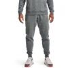 Under Armour Men's Rival Fleece Joggers Pitch Gray Light Heather / Onyx White -Outdoor Clothing Store s7.v5 1357128 012 fc