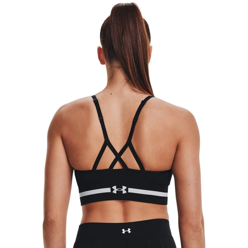 Under Armour Women's UA Seamless Sports Bra Black / Halo Gray 4 Under Armour Women's UA Seamless Sports Bra Black / Halo Gray - Image 2